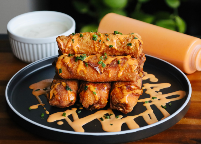 Buffalo Chicken Egg Rolls