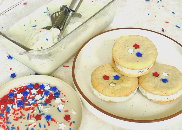 4th of July Ice Cream Sandwiches Featured Image