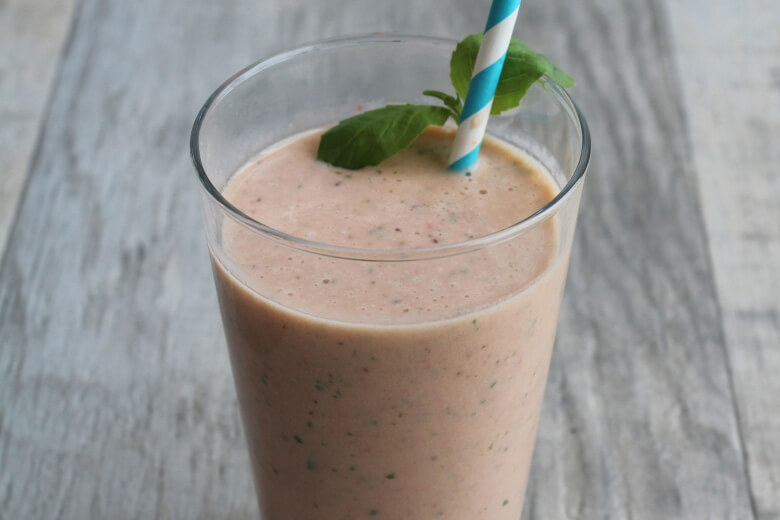 Strawberry Orange Basil Smoothie Featured Image