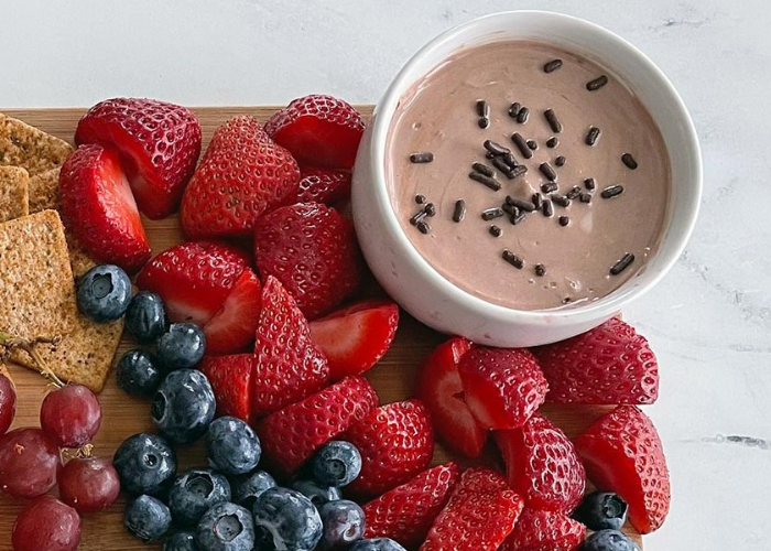 Chocolate Yogurt Fruit Dip Featured Image