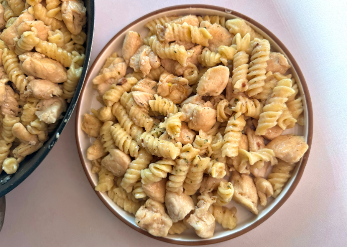 Creamy Garlic Butter Pasta with Chicken Featured Image