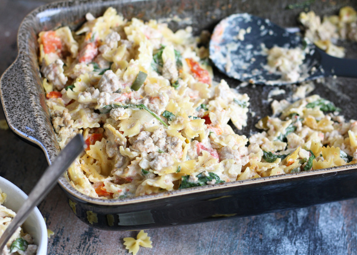 Creamy One Pan Pasta Bake Featured Image