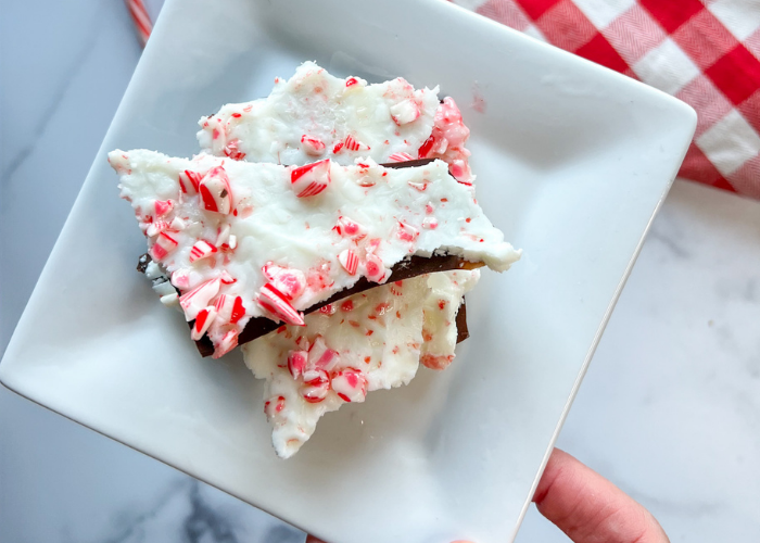 Greek Yogurt Peppermint Bark Featured Image