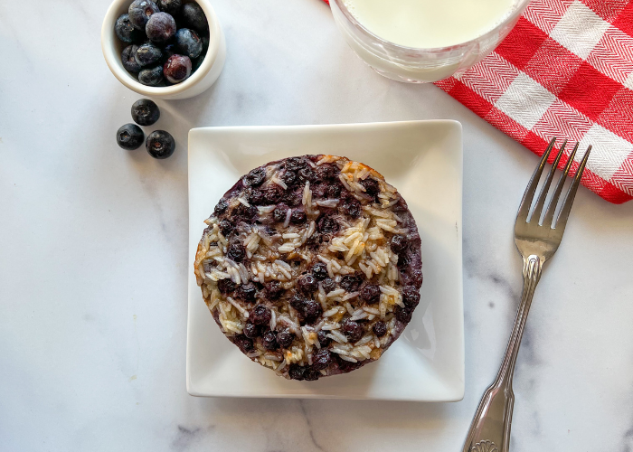 Healthy Blueberry Breakfast Cake Featured Image