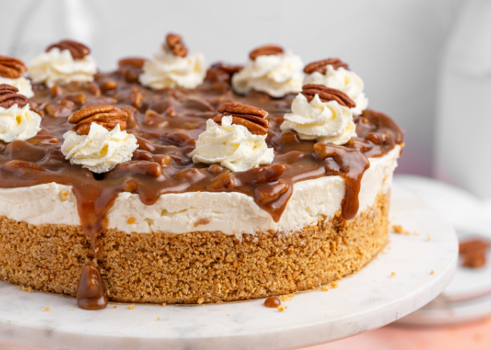 No-Bake Pecan Pie Cheesecake Featured Image