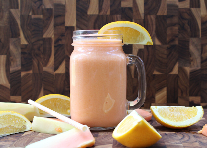 Papaya Orange Immune Boosting Smoothie Featured Image