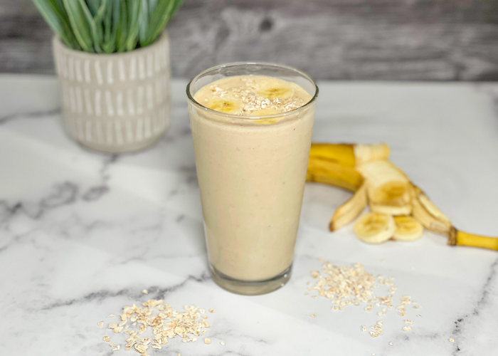 Peanut Butter Banana Oatmeal Smoothie Featured Image