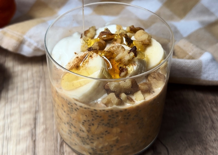 Pumpkin Pie Overnight Oats Featured Image