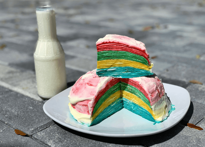 Rainbow Crepe Cake Featured Image