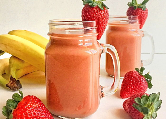 Strawberry Banana Smoothie Featured Image