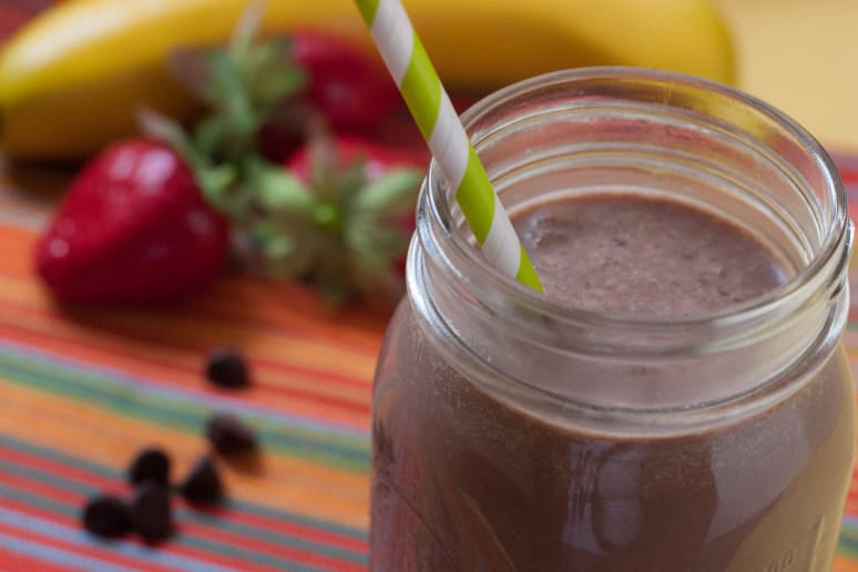 Strawberry Banana Chocolate Shake Featured Image