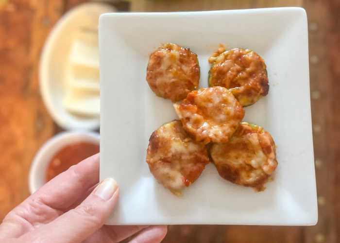 Air Fryer Zucchini Pizza Bites Featured Image