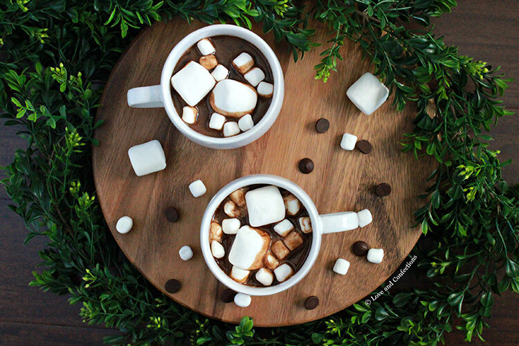 Slow Cooker Dark Hot Chocolate Featured Image