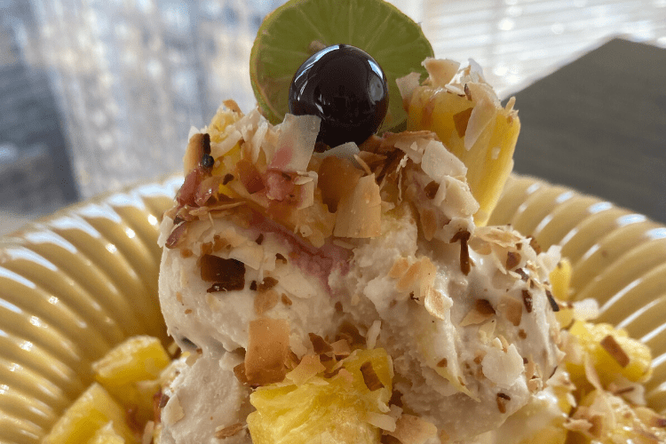 Island Dream No Churn Ice Cream Featured Image