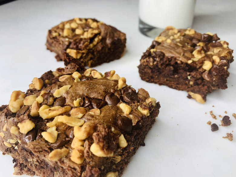 Peanut Butter Chocolate Brownies Featured Image