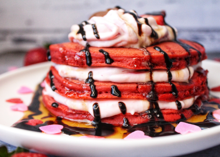 Red Velvet Pancakes Featured Image