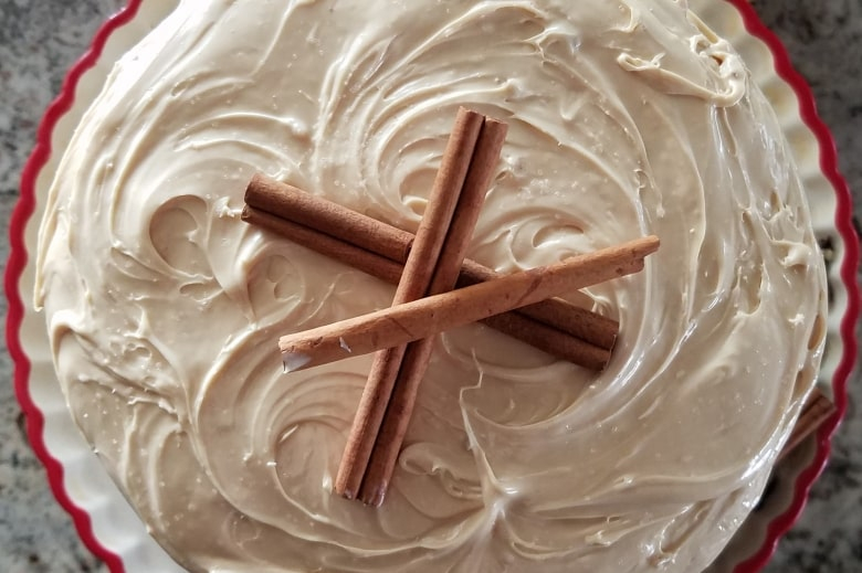 Spice Cake with Salted Caramel Icing Featured Image