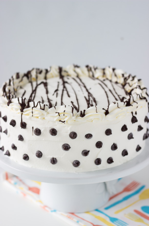 Chocolate Chip Cookie Dough Ice Cream Cake Featured Image